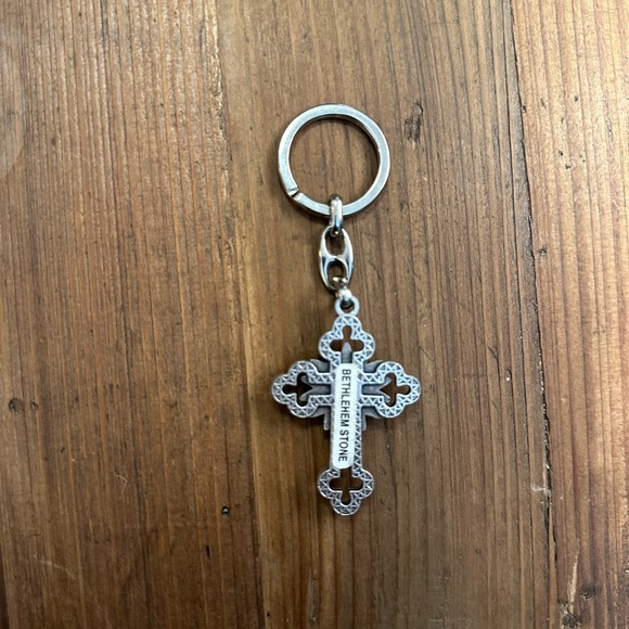 Silver Cross Keychain - Picture 3 of 3